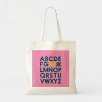 Spaß Alphabet Typografie in Rosa