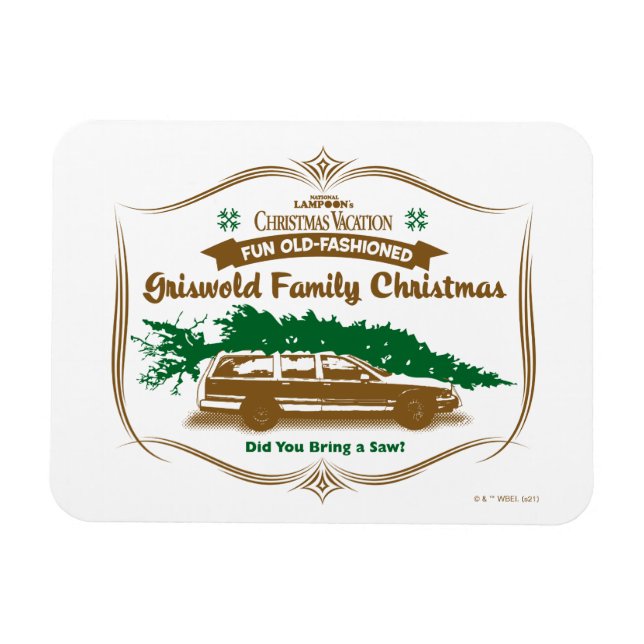 Spaß Alt-modische Griswold-Familie Weihnachten Magnet (Horizontal)
