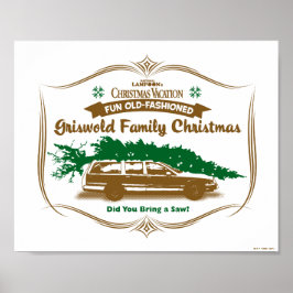 Spaß Alt-modische Griswold-Familie Weihnachten Poster