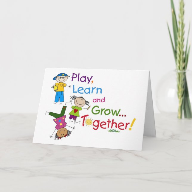 SPASS AM "1. TAG DES KINDERGARTENS" KARTE (Vorderseite)