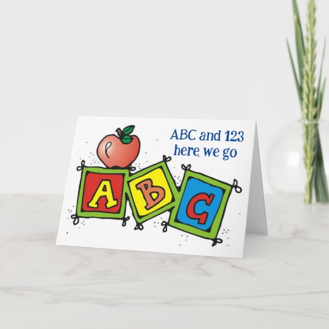 SPASS AM "1. TAG DES KINDERGARTENS" KARTE (Vorderseite)