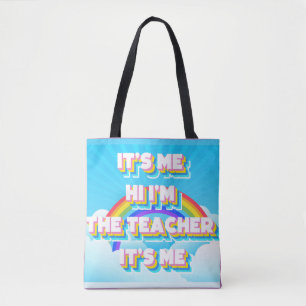 Spaß am ersten Tag: farbenfrohe Teacher Tote Tasch