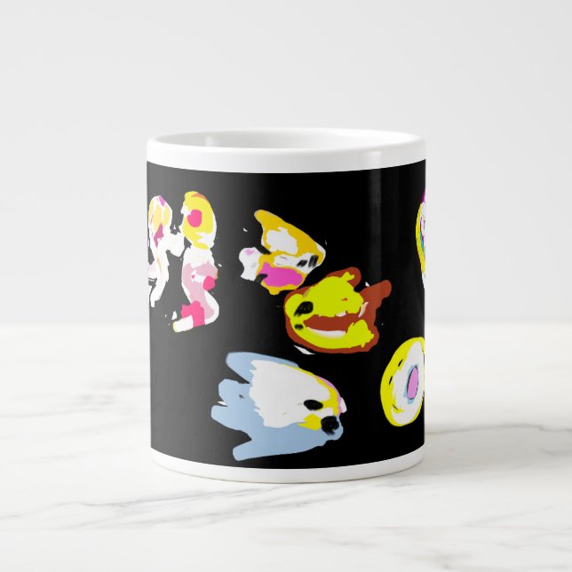 Spaß am Meer Sommer  Jumbo-Tasse (Vorderseite)