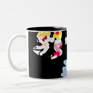 Spaß am Meer Sommer  Zweifarbige Tasse