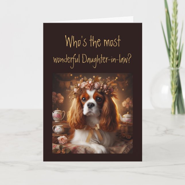 Spaß am schönsten Schwiegertochter? Geburtstag Karte (Vorderseite)