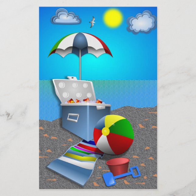 SPASS AM STRAND BRIEFPAPIER (Vorderseite)