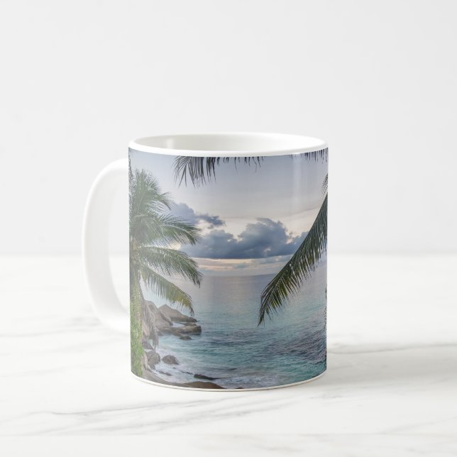 Spaß am Strand Kaffeetasse (Vorderseite Links)