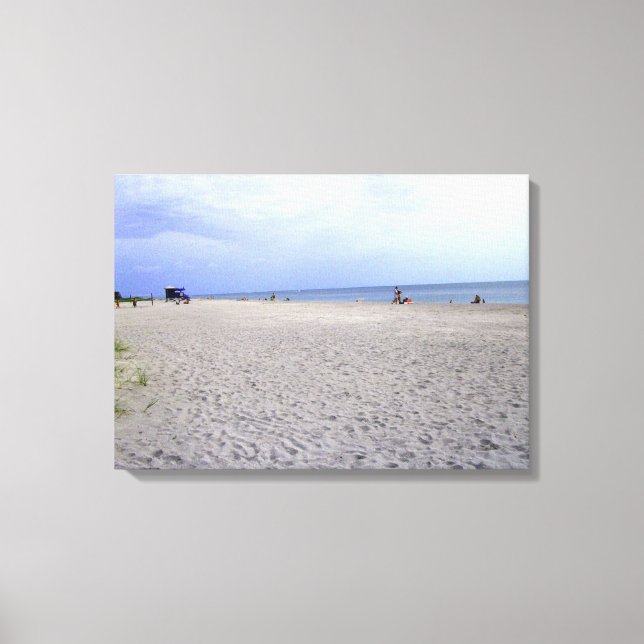 Spaß am Strand Leinwanddruck (Vorderseite)