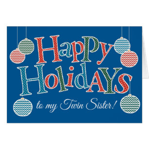 Spaß an Feiertagen für Twin Sister Baubles