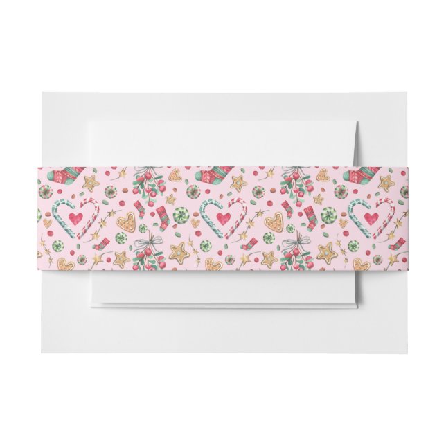 Spaß an Weihnachtskeksen und -kandies       Einladungsbanderole (Vorderseite Beispiel)