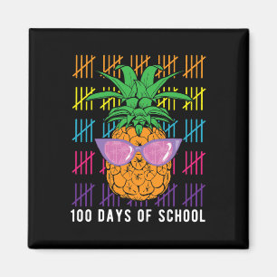 Spaß Ananas 100 Tage Schullehrer und Stude Magnet