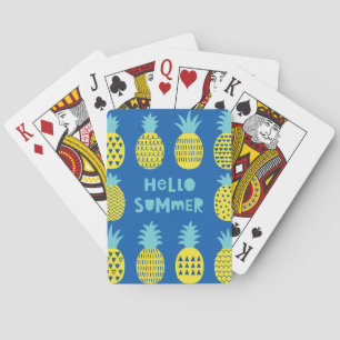 Spaß Ananas Vintager Kartenentwurf Spielkarten
