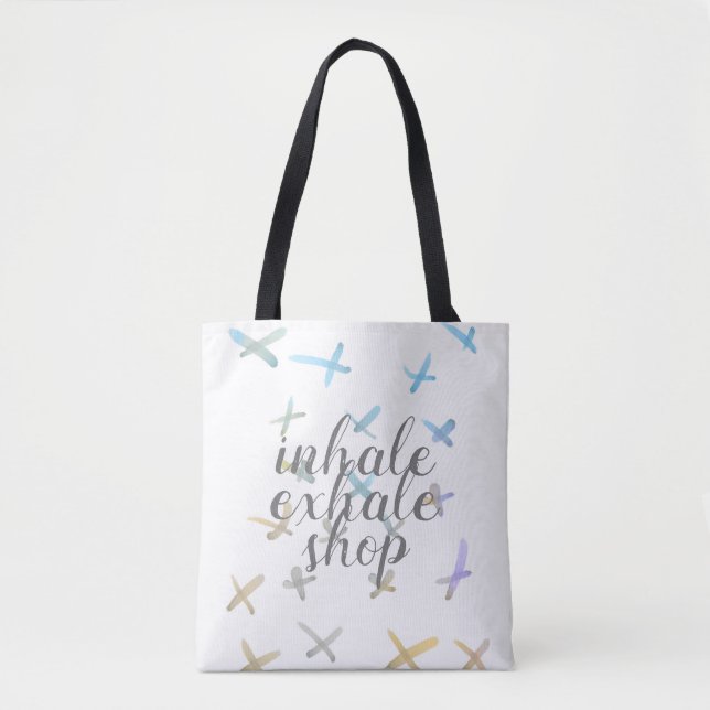 Spaß Angebot Shop Tasche Aquarellkunst Design (Vorderseite)