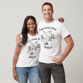 Spaß Anpassbarer Camping-Trip-T - Shirt für das Ju