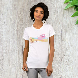 Spaß auf dem Bauernhof mit Stall und Zaun T-Shirt