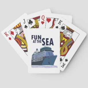 Spaß auf dem Kreuzfahrtschiff Spielkarten
