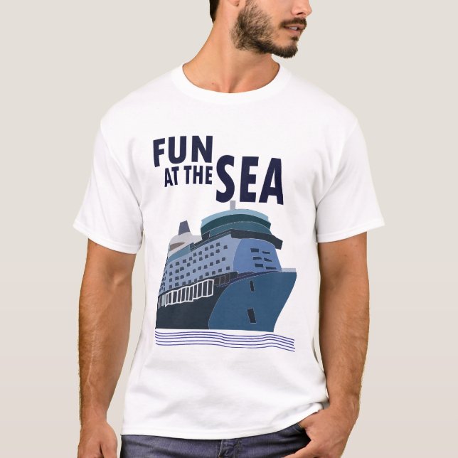 Spaß auf dem Kreuzfahrtschiff T-Shirt (Vorderseite)