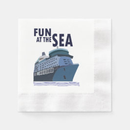Spaß auf dem Party eines Kreuzfahrtschiffes Serviette