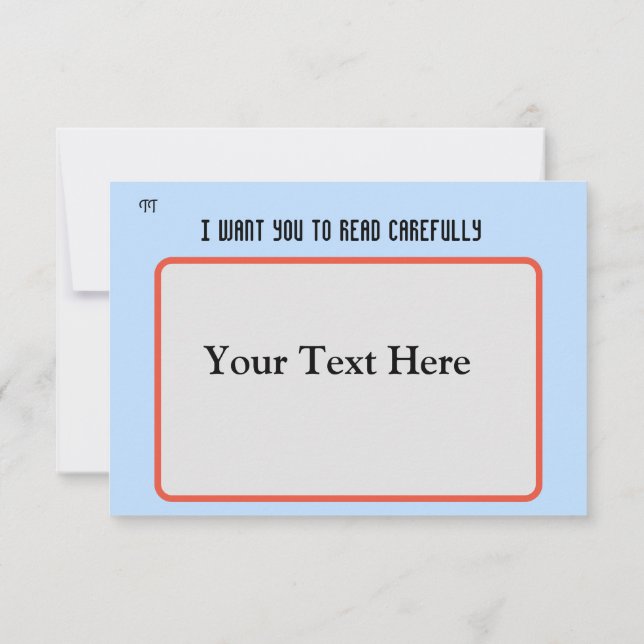 Spaß auf einer coolen Postkarte für die Brühe und  (Rückseite)