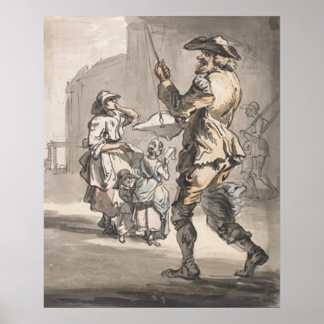 Spaß auf Spaß - Paul Sandby - c1759 Poster (Vorne)
