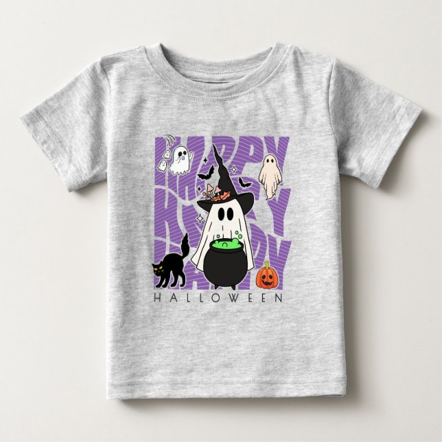 Spaß aufwecken | Happy Halloween Magic & Mischief Baby T-shirt (Vorderseite)