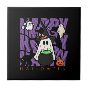 Spaß aufwecken   Happy Halloween Magic & Mischief Fliese