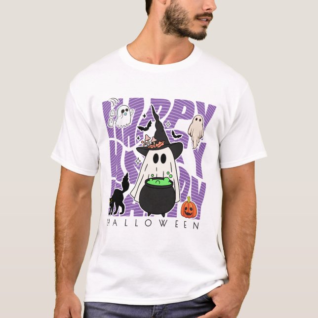 Spaß aufwecken | Happy Halloween Magic & Mischief T-Shirt (Vorderseite)
