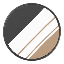 Spaß Ausgereifte schwarze Tan-Streifen Eishockey Puck