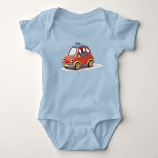 Spaß-Auto-T-Shirt Baby Strampler