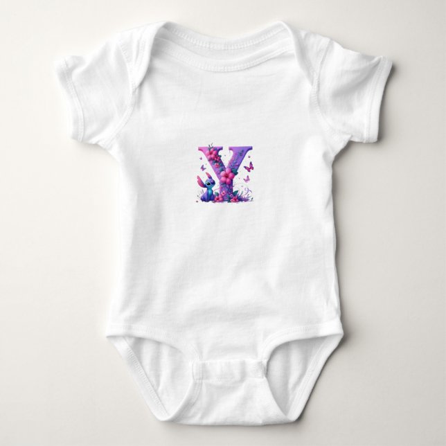 Spaß Baby Bodysuit mit Stitch-Charakter Strampler (Vorderseite)