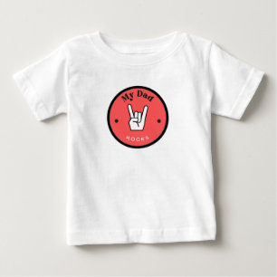 Spaß! Baby Feinripp-Shirt - Mein Papa ist ROCKSTAR T-shirt