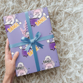 Spaß Bang Comic Stil trendige Geschenk Geschenkpapier