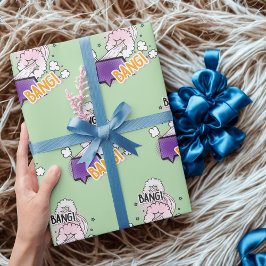Spaß Bang Comic Stil trendige Geschenk Geschenkpapier