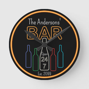 Spaß Bar Pub Man Cave Wanduhr