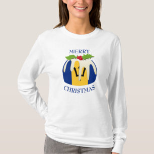 Spaß   BARBADOS   Weihnachts-Pudding-T - Shirt