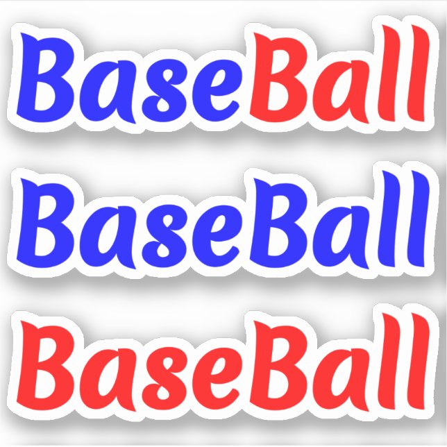 Spaß Baseball-Phrase-Aufkleber-Sticker für Spieler Aufkleber (Vorderseite)