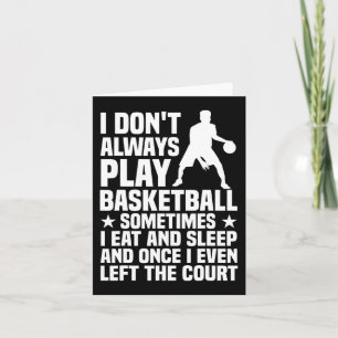 Spaß Basketball Design für Männer Frauen Basketbal Karte