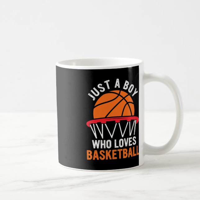 Spaß Basketball für Jungen - Nur ein Junge, der Li Kaffeetasse (Rechts)