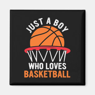 Spaß Basketball für Jungen - Nur ein Junge, der Li Magnet
