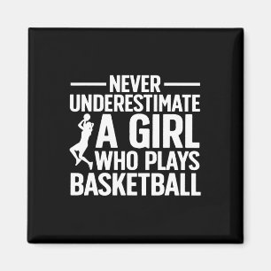 Spaß Basketball Kunst für Girls Jugend Teens Baske Magnet