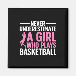 Spaß Basketball Kunst für Girls Jugend Teens Baske Magnet