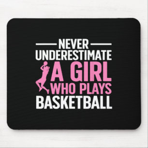 Spaß Basketball Kunst für Girls Jugend Teens Baske Mousepad