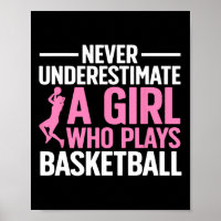 Spaß Basketball Kunst für Girls Jugend Teens Baske