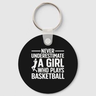 Spaß Basketball Kunst für Girls Jugend Teens Baske Schlüsselanhänger