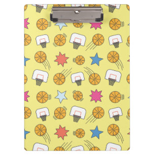 Spaß Basketballmuster Klemmbrett