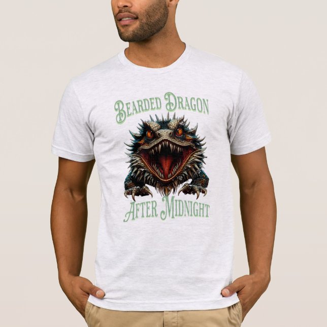 Spaß Beängstigender Bartdrache T-Shirt (Vorderseite)