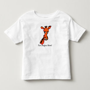 Spaß beginnt hier kleinkind t-shirt