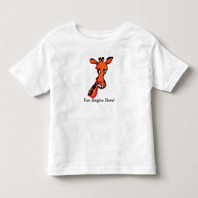 Spaß beginnt hier kleinkind t-shirt (Vorderseite)