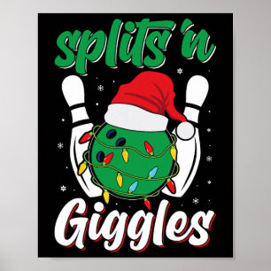 Spaß beim Bowling mit Splits und Kichern Bowling S Poster