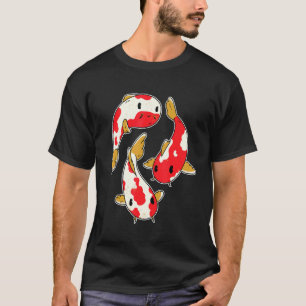 Spaß beim Koi-Angeln Karpfen Regenbogenfarbe T-Shirt